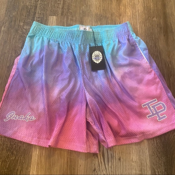 Inaka Power Other - NWT Inaka Power Tie Dye Multicolor Logo LP Ombré Short Basketball Running Shorts